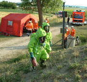 Der Gefahrgutzug Nord II des Landkreises Hildesheim im Einsatz